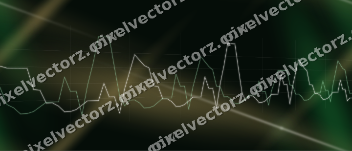 Nahtloser Neon Diagramm Hintergrund in Grün und Bernstein