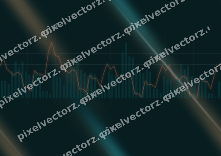 Nahtloser Neon Diagramm Hintergrund in Petrol und Orange