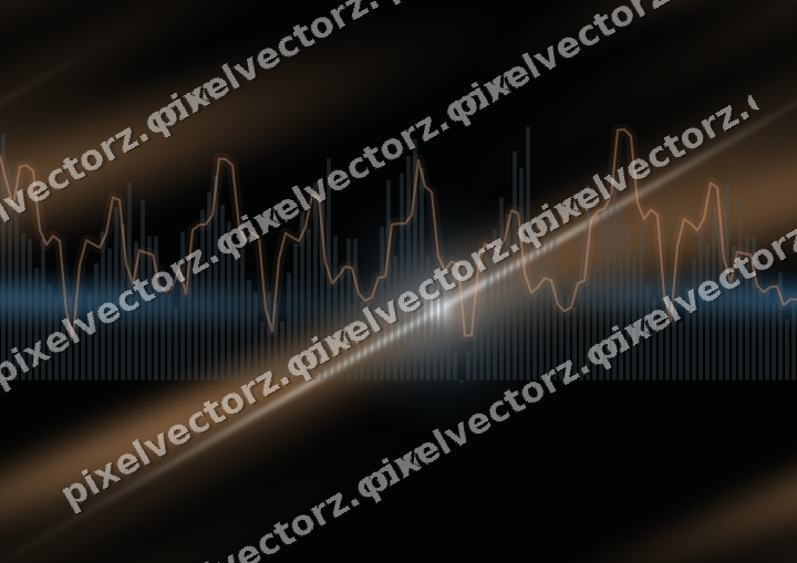 Nahtloser Neon Diagramm Hintergrund in Blau und Orange