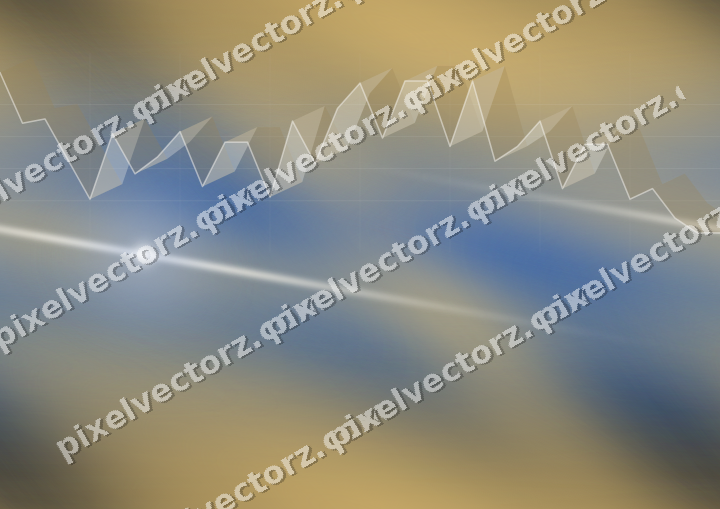 Nahtloser Neon Diagramm Hintergrund in Blau und Bernstein