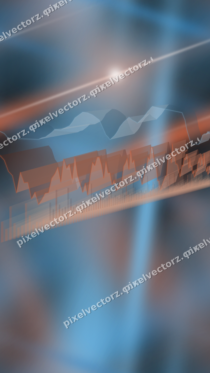 Nahtloser Neon Diagramm Hintergrund in Orange und Türkis
