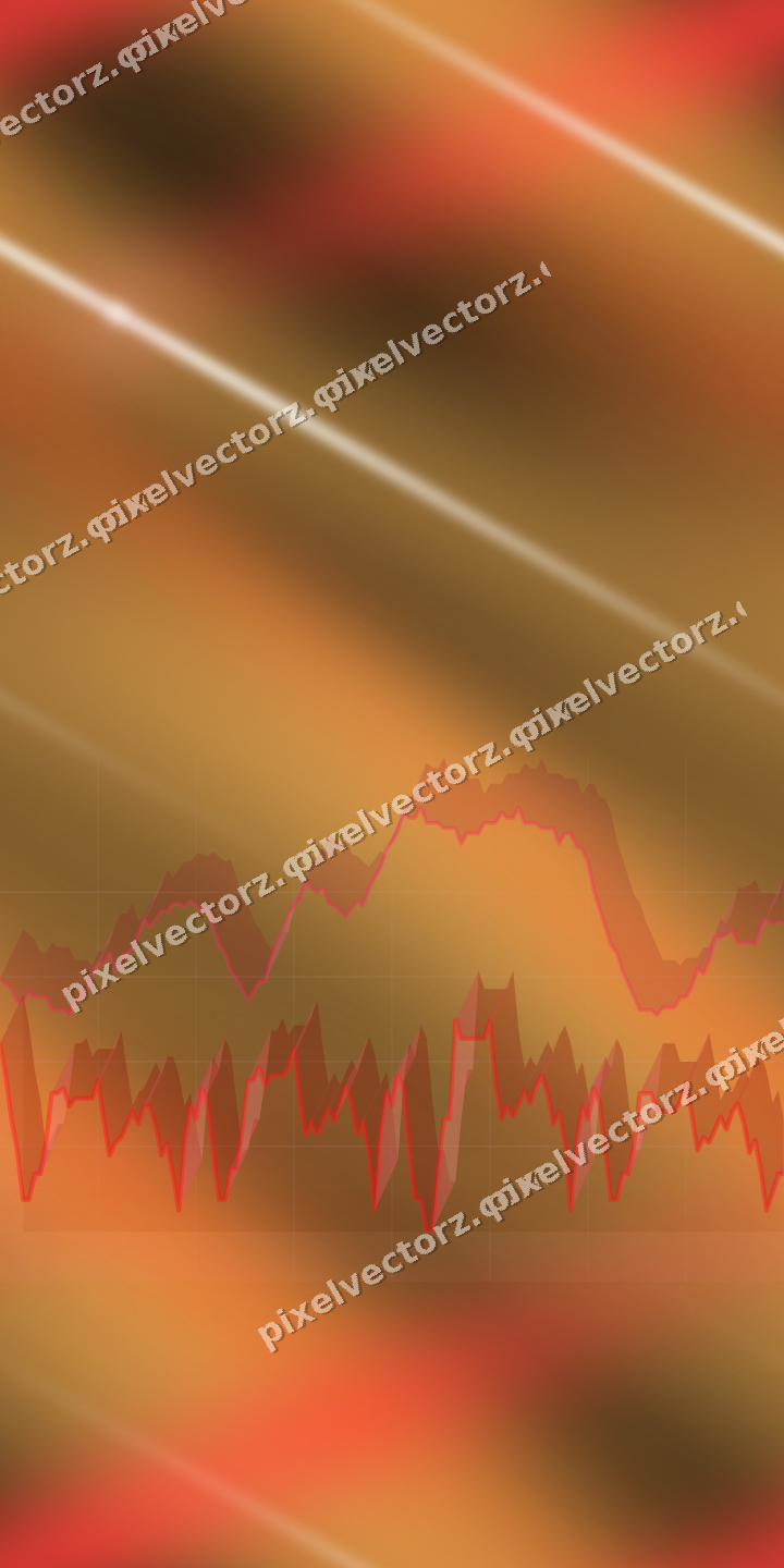 Nahtloser Neon Diagramm Hintergrund in Rot und Orange