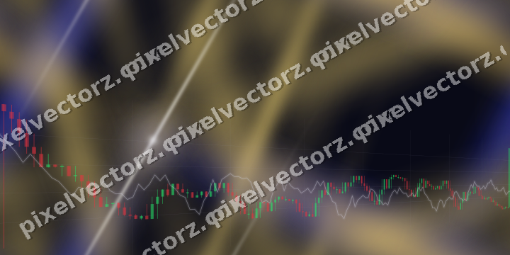 Nahtloser Neon Diagramm Hintergrund in Blau und Bernstein