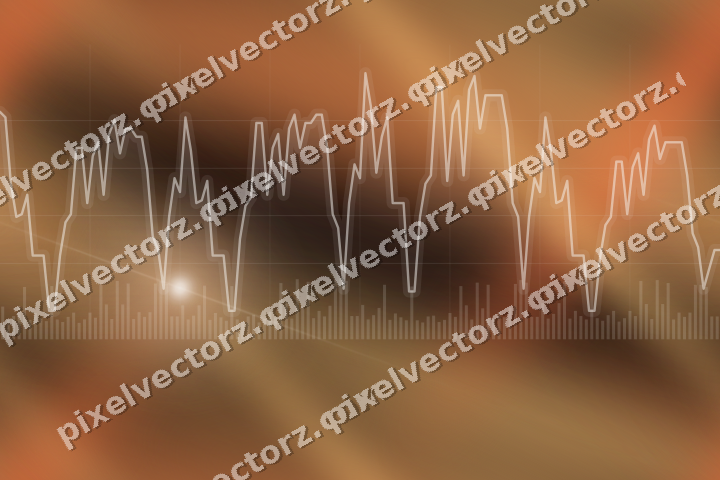 Nahtloser Neon Diagramm Hintergrund in Orange und Bernstein