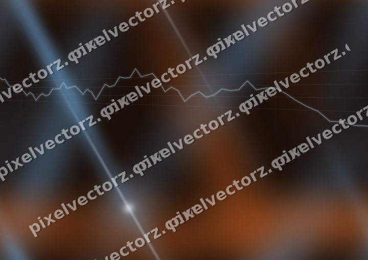 Nahtloser Neon Diagramm Hintergrund in Blau und Orange
