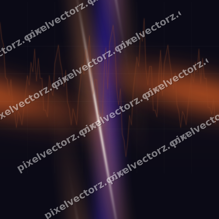 Nahtloser Neon Diagramm Hintergrund in Orange und Blau