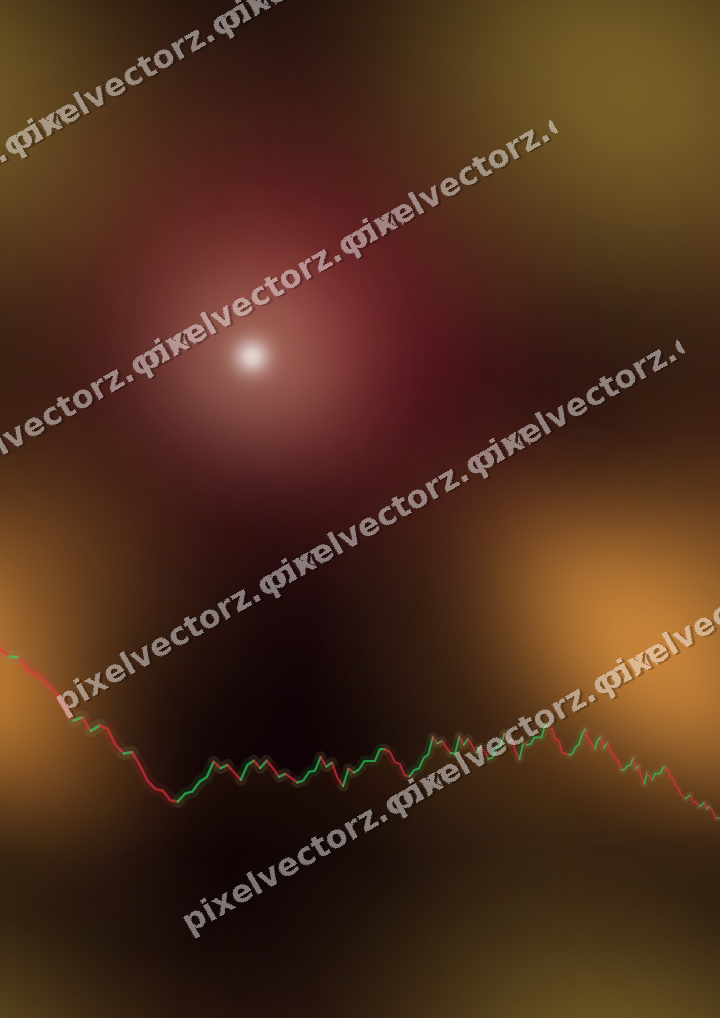 Nahtloser Neon Diagramm Hintergrund in Orange und Bernstein