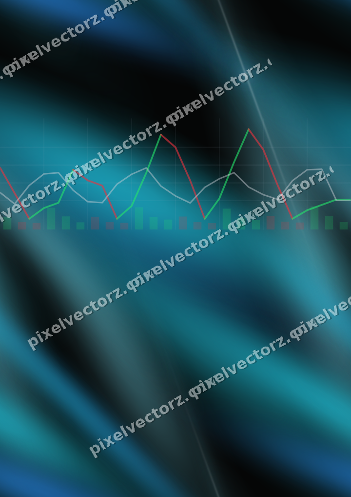 Nahtloser Neon Diagramm Hintergrund in Blau und Petrol