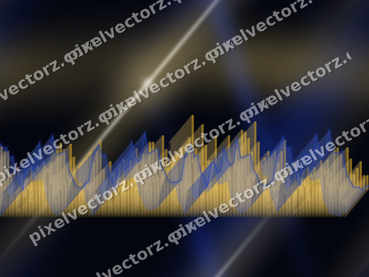 Nahtloser Neon Diagramm Hintergrund in Bernstein und Blau