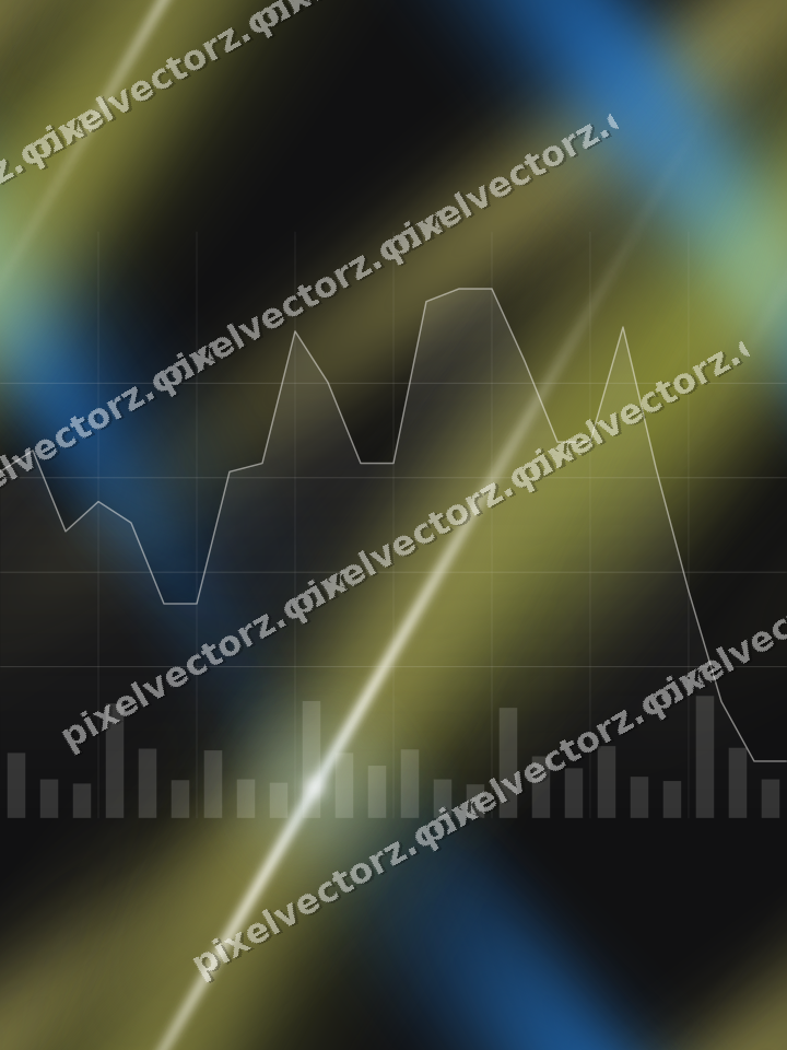 Nahtloser Neon Diagramm Hintergrund in Blau und Gelb