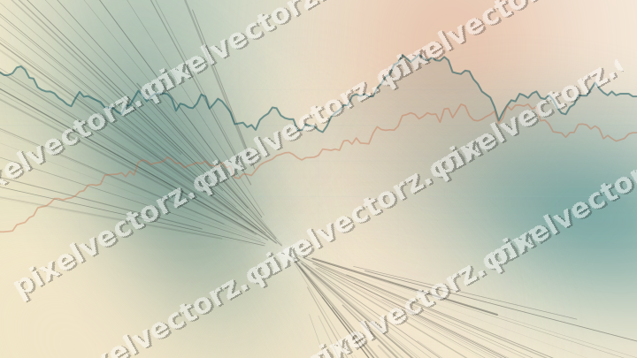 Zarter Pastell Diagramm Hintergrund in Dunkelpetrol und Orange