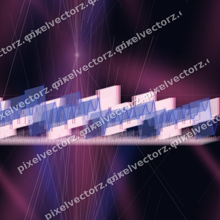 Nahtloser Neon Diagramm Hintergrund in Rosa und Blau