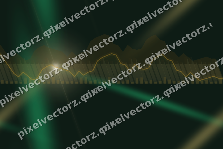 Nahtloser Neon Diagramm Hintergrund in Bernstein und Grün