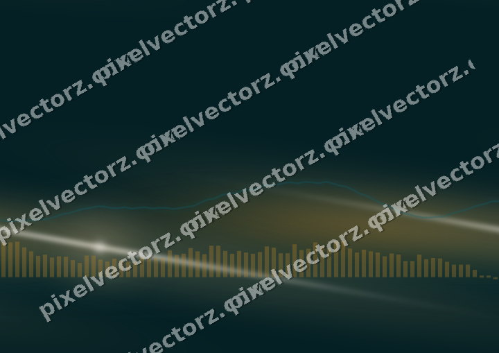 Nahtloser Neon Diagramm Hintergrund in Bernstein und Dunkelpetrol