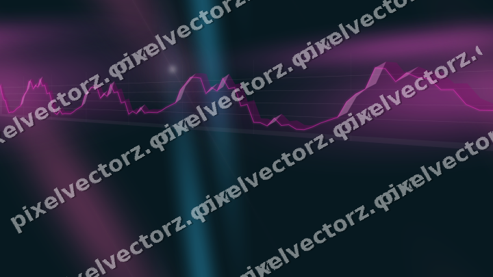 Nahtloser Neon Diagramm Hintergrund in Magenta und Violett