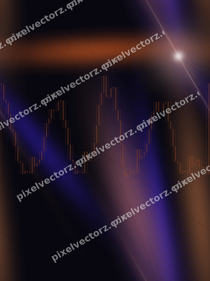 Nahtloser Neon Diagramm Hintergrund in Orange und Blau
