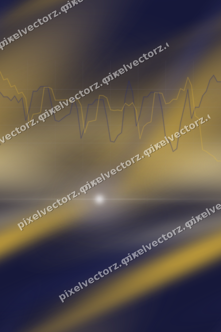 Nahtloser Neon Diagramm Hintergrund in Dunkelblau und Bernstein