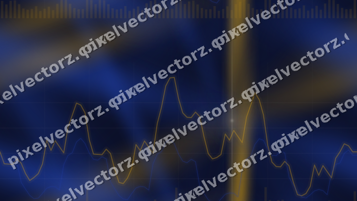 Nahtloser Neon Diagramm Hintergrund in Bernstein und Blau