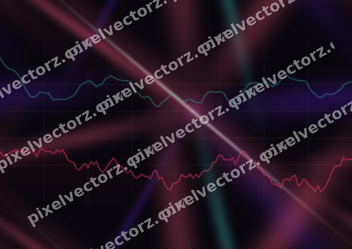 Nahtloser Neon Diagramm Hintergrund in Rosa und Bernstein