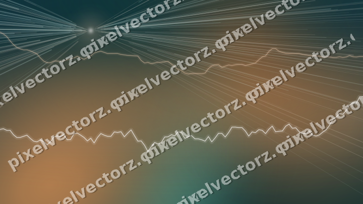 Leuchtender Neon Diagramm Hintergrund in Orange und Petrol