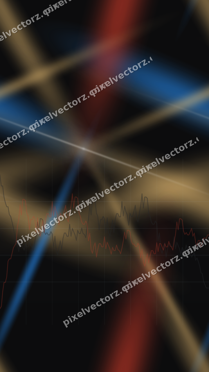 Nahtloser Neon Diagramm Hintergrund in Blau und Rot