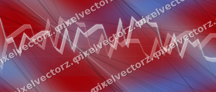 Nahtloser Neon Diagramm Hintergrund in Blau und Rot