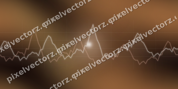 Nahtloser Neon Diagramm Hintergrund in Orange und Bernstein