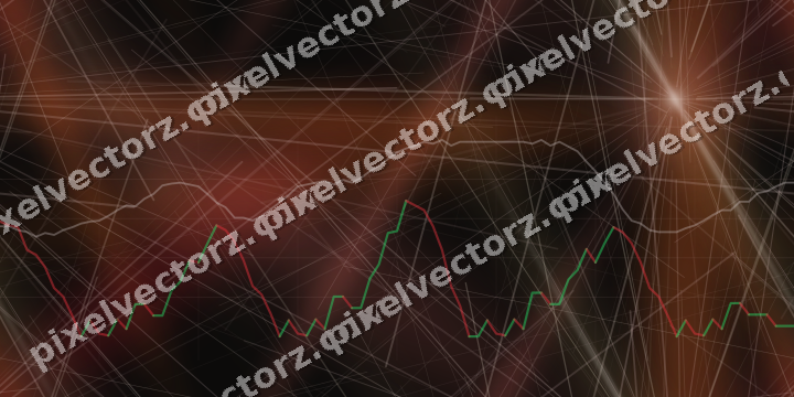 Nahtloser Neon Diagramm Hintergrund in Rot und Bernstein
