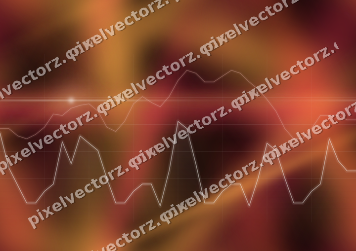 Nahtloser Neon Diagramm Hintergrund in Orange und Bernstein