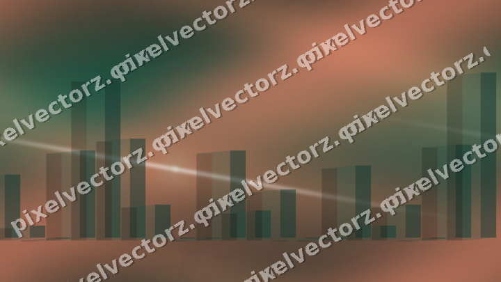 Nahtloser Neon Diagramm Hintergrund in Grün und Orange
