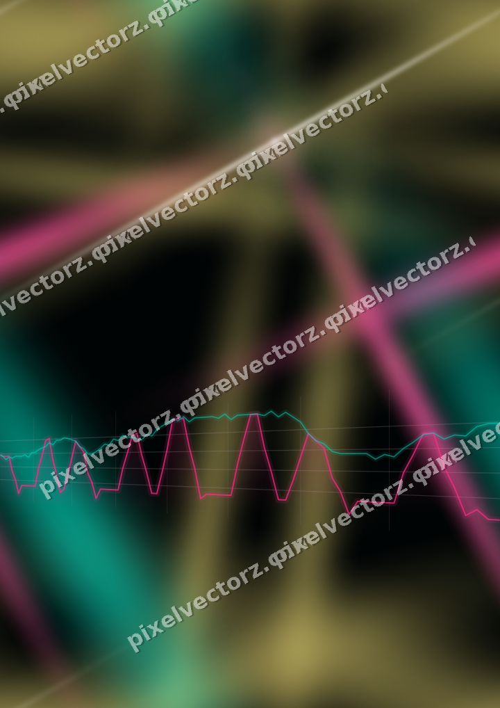 Nahtloser Neon Diagramm Hintergrund in Rosa und Orange