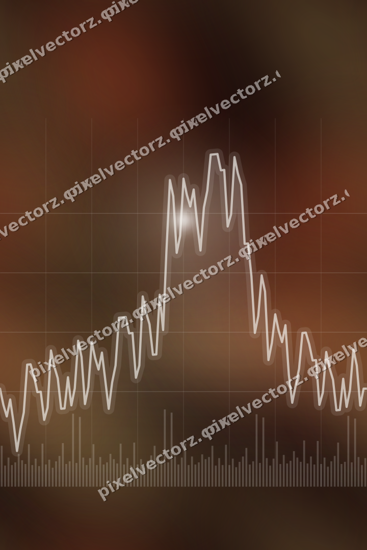 Nahtloser Neon Diagramm Hintergrund in Orange und Bernstein