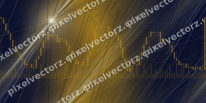 Nahtloser Neon Diagramm Hintergrund in Bernstein und Blau