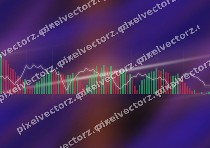 Nahtloser Neon Diagramm Hintergrund in Orange und Blau