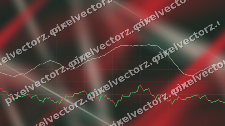 Nahtloser Neon Diagramm Hintergrund in Dunkelgrün und Rot