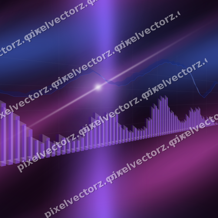 Nahtloser Neon Diagramm Hintergrund in Violett und Blau