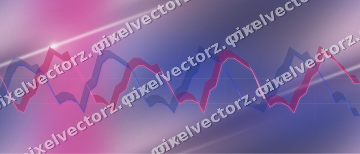 Nahtloser Pastell Diagramm Hintergrund in Rosa und Blau