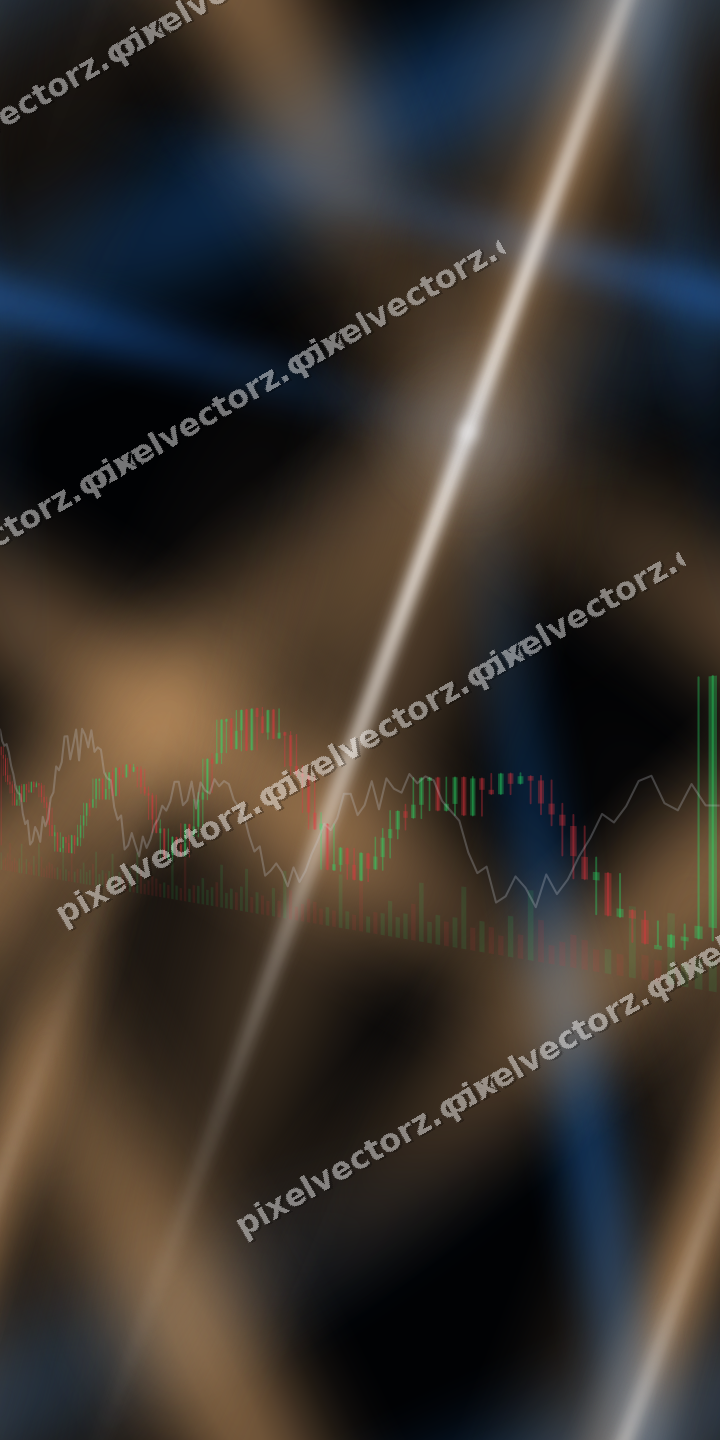 Nahtloser Neon Diagramm Hintergrund in Blau und Orange