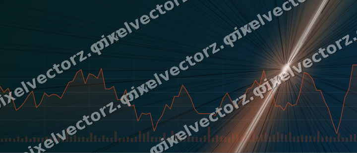 Leuchtender Neon Diagramm Hintergrund in Orange und Petrol
