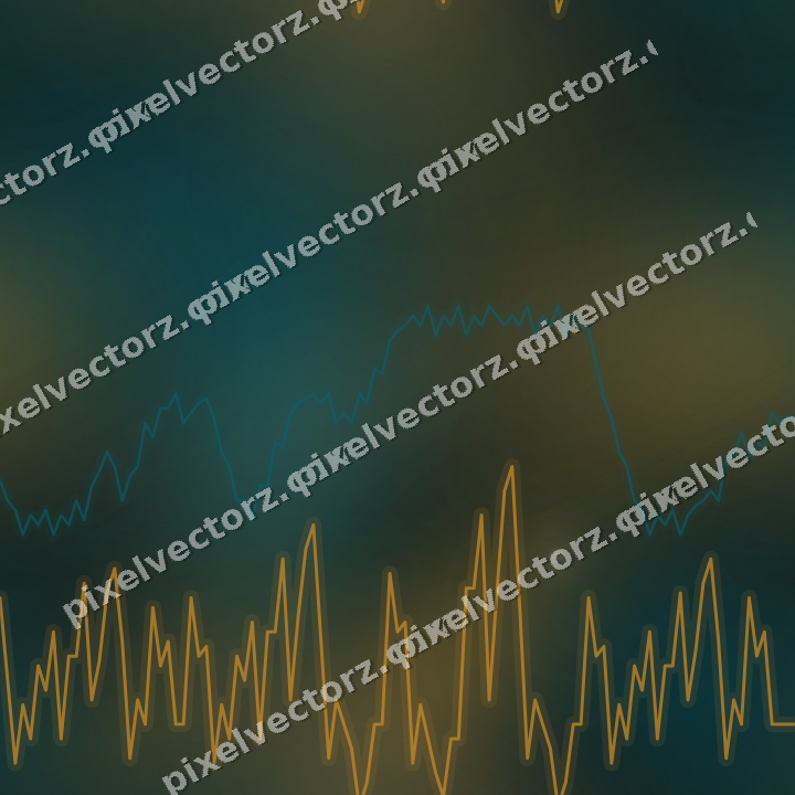 Nahtloser Neon Diagramm Hintergrund in Bernstein und Petrol