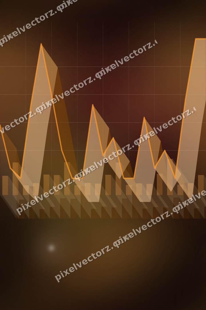 Nahtloser Neon Diagramm Hintergrund in Orange und Bernstein