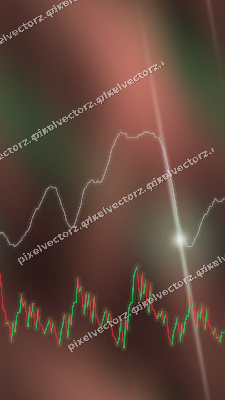 Nahtloser Neon Diagramm Hintergrund in Grün und Rot