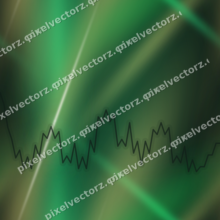 Nahtloser Neon Diagramm Hintergrund in Grün und Bernstein