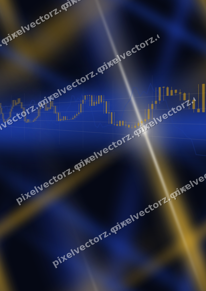 Nahtloser Neon Diagramm Hintergrund in Bernstein und Blau