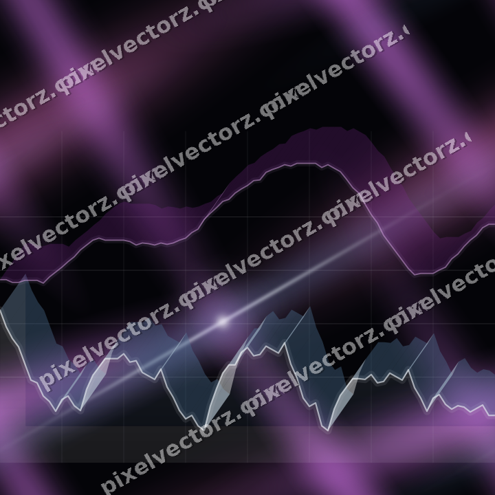 Nahtloser Neon Diagramm Hintergrund in Violett und Blau