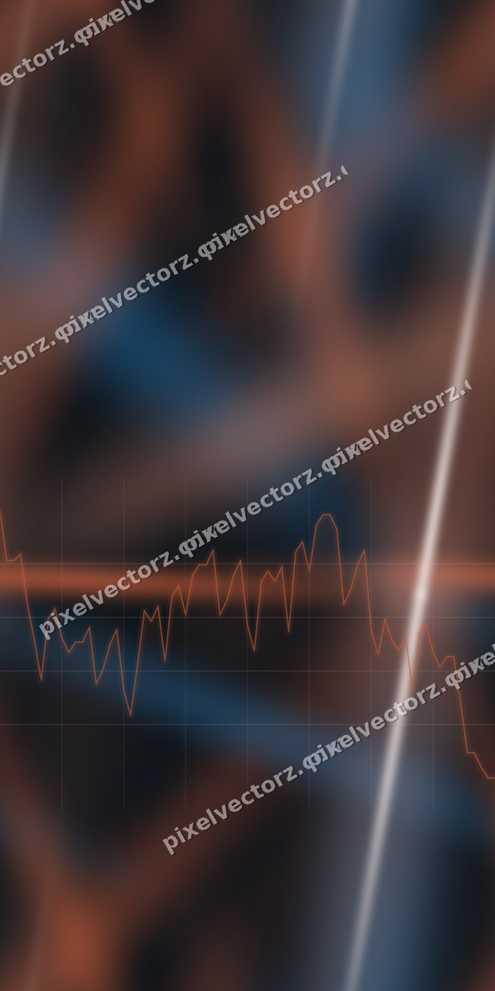 Nahtloser Neon Diagramm Hintergrund in Orange und Türkis