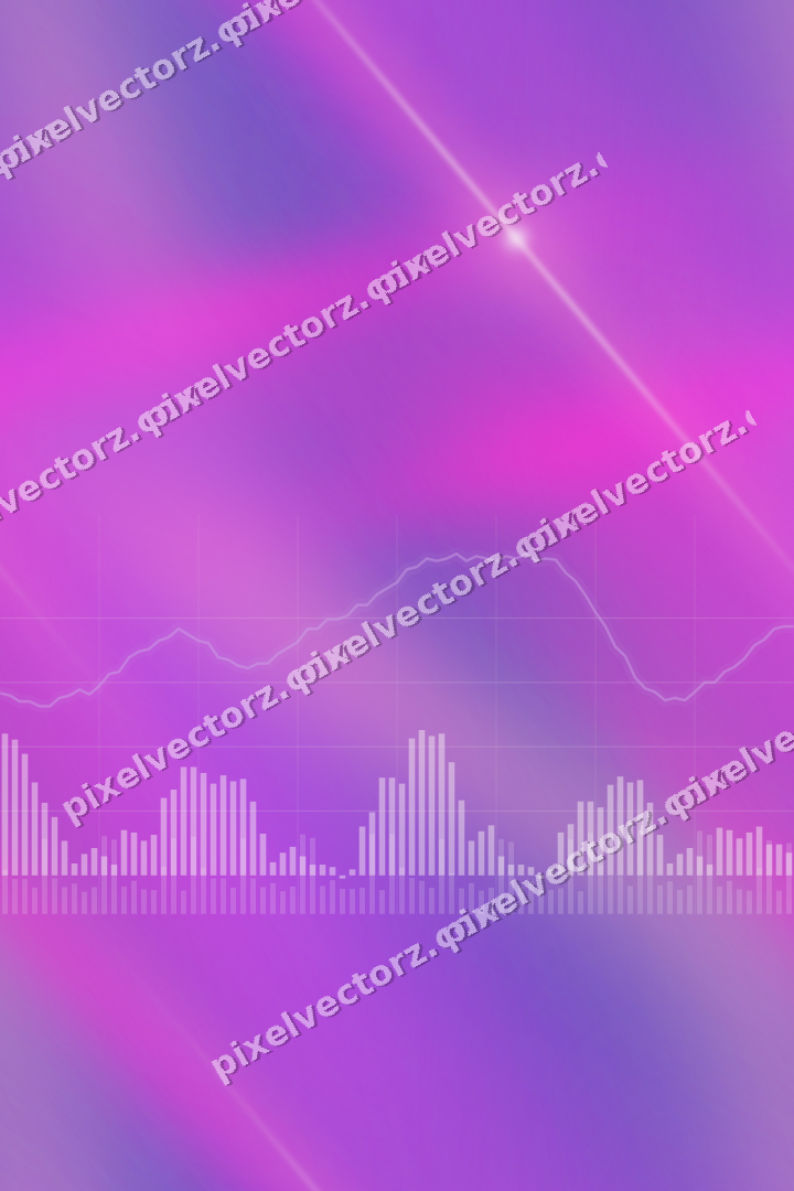 Nahtloser Neon Diagramm Hintergrund in Magenta und Violett