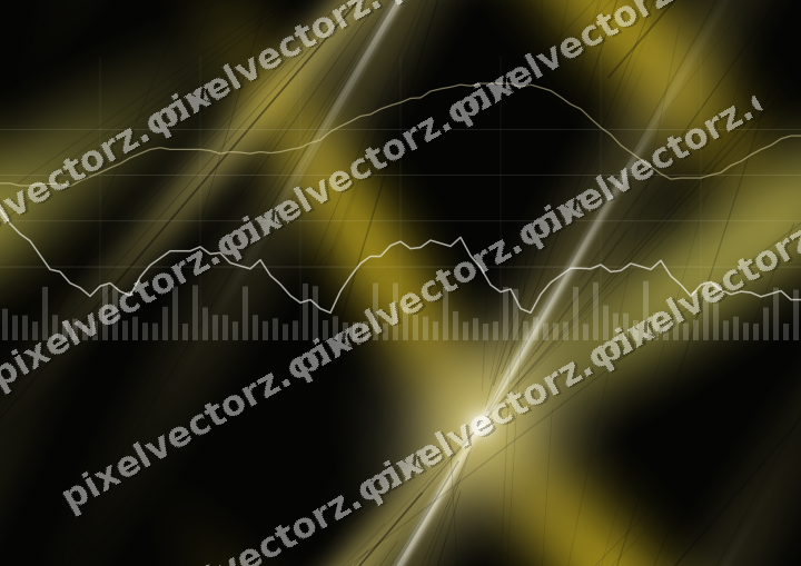 Nahtloser Neon Diagramm Hintergrund in Bernstein und Gelb