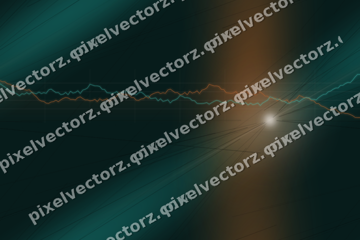 Nahtloser Neon Diagramm Hintergrund in Orange und Petrol