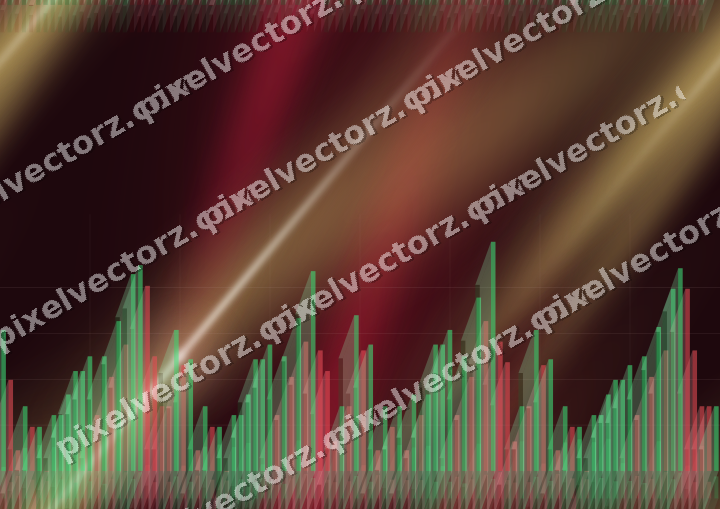 Nahtloser Neon Diagramm Hintergrund in Rosa und Rot